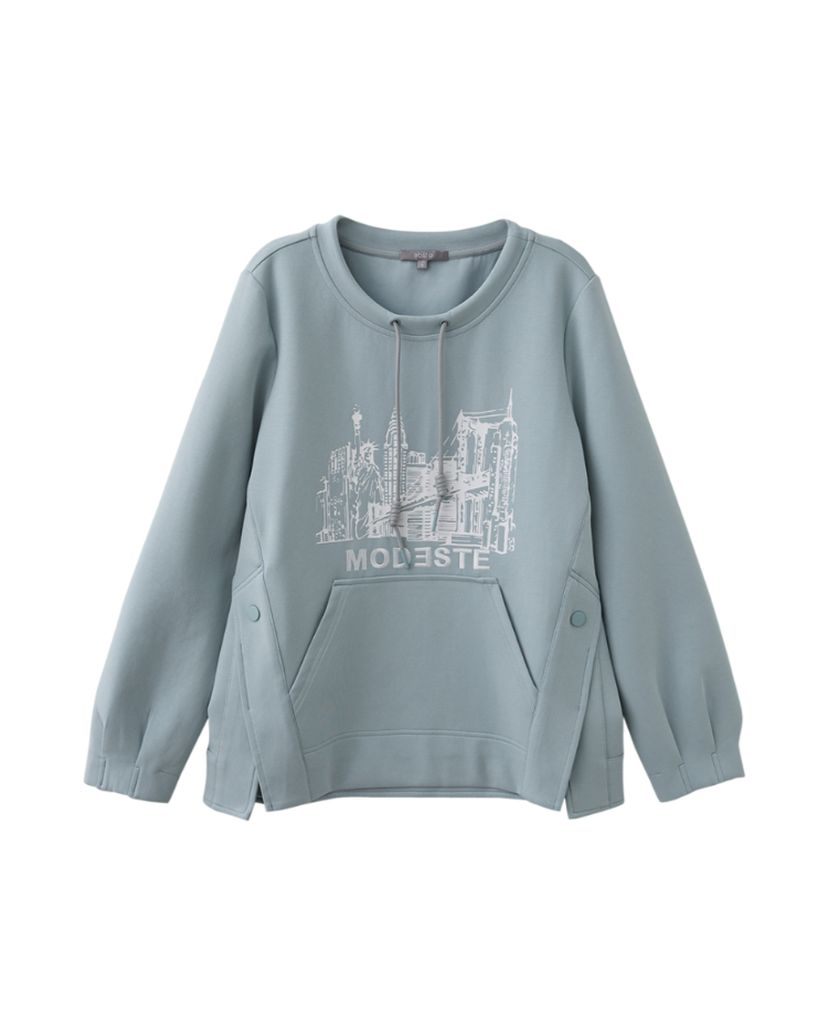 abito復古舊印圖案上衣