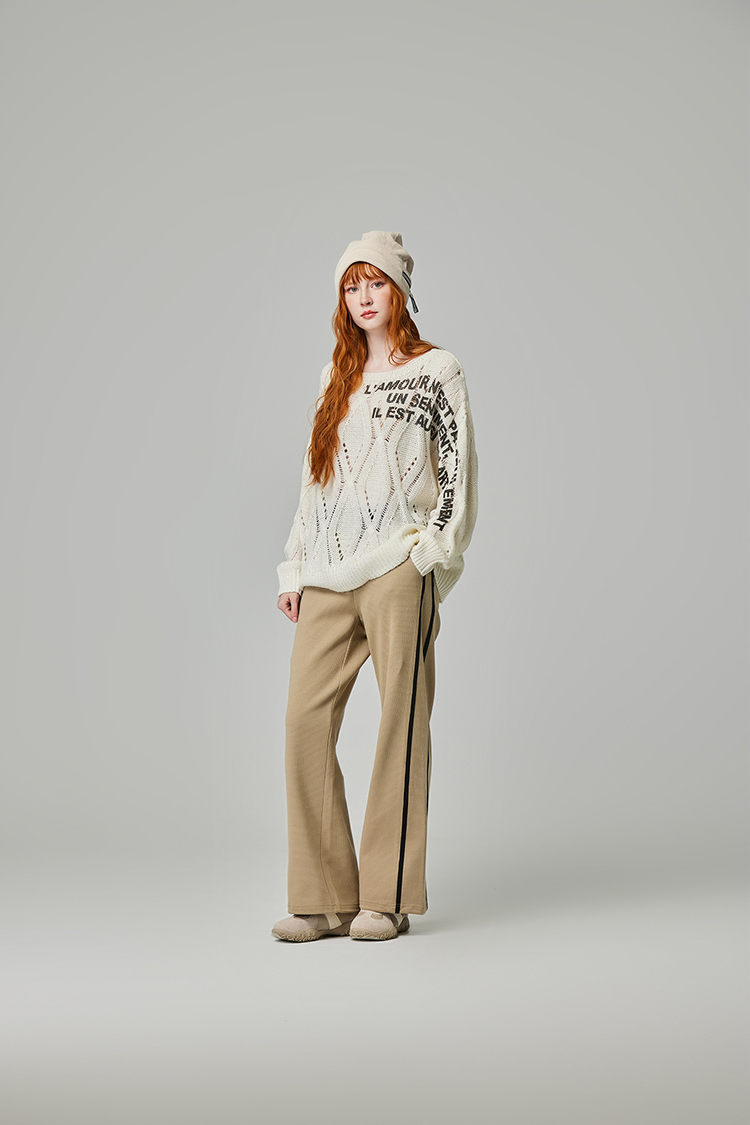 abito棉質鬆緊腰頭長褲