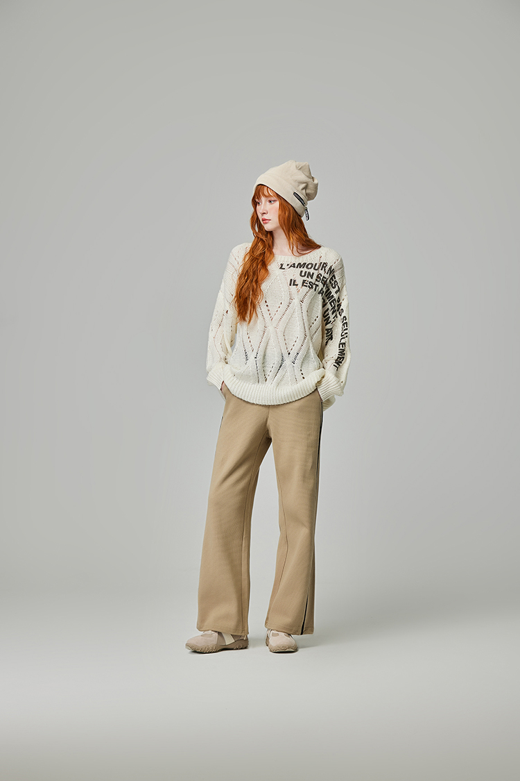 abito棉質鬆緊腰頭長褲