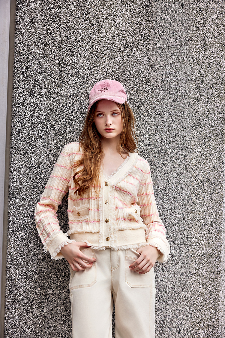 abito高腰雙釦牛仔寬褲