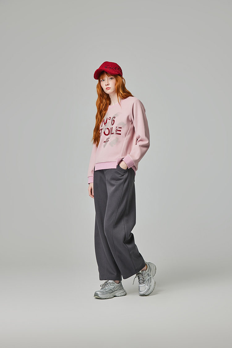 abito俐落寬鬆彎刀褲