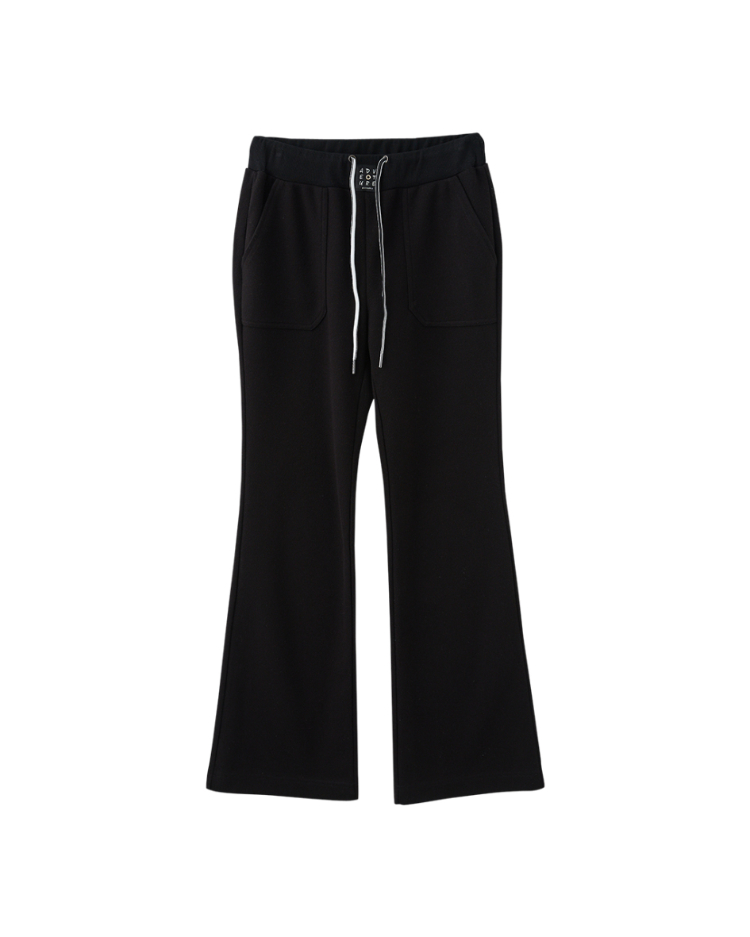 abito雙口袋微喇叭長褲