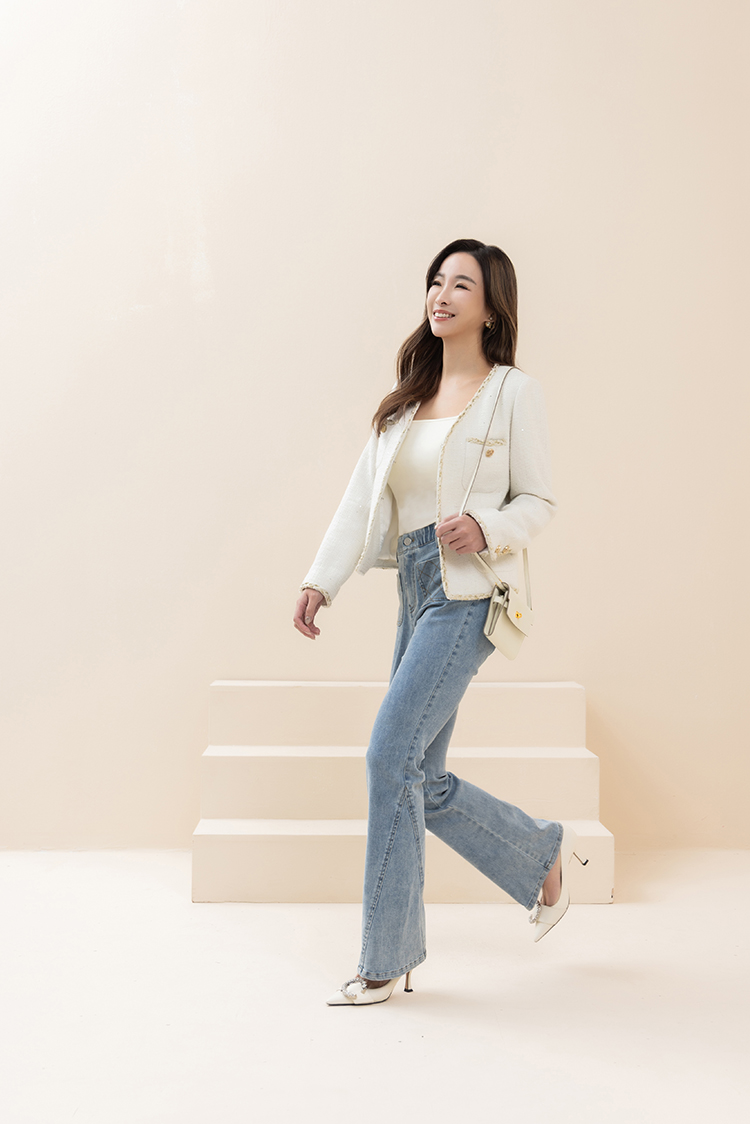 CHANG YU x abito棉質微喇叭牛仔褲