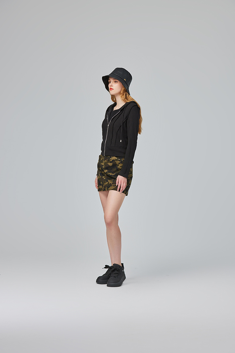 abito個性迷彩短裙
