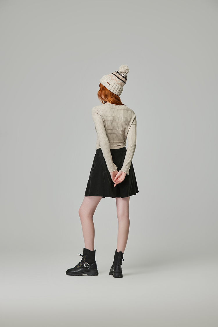 abito氣質消光百褶裙