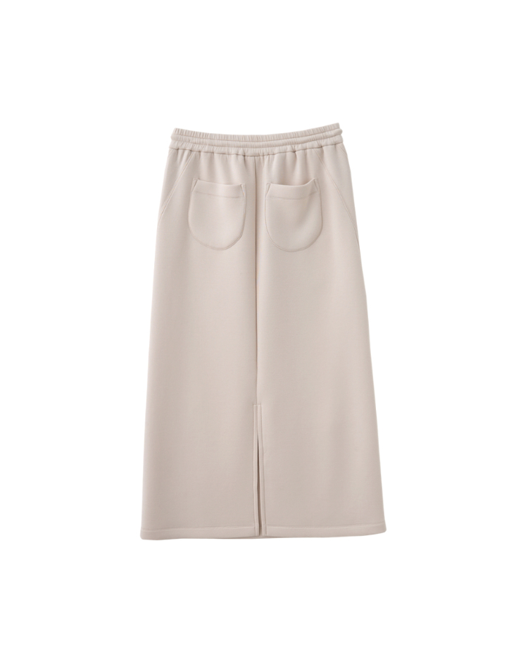 abito慵懶休閒鬆緊腰頭長裙