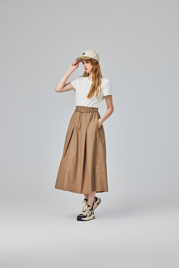 abito異材質拼接連身洋裝