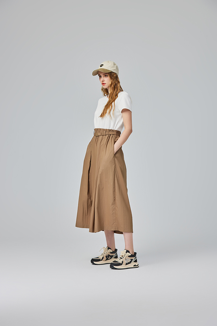 abito異材質拼接連身洋裝