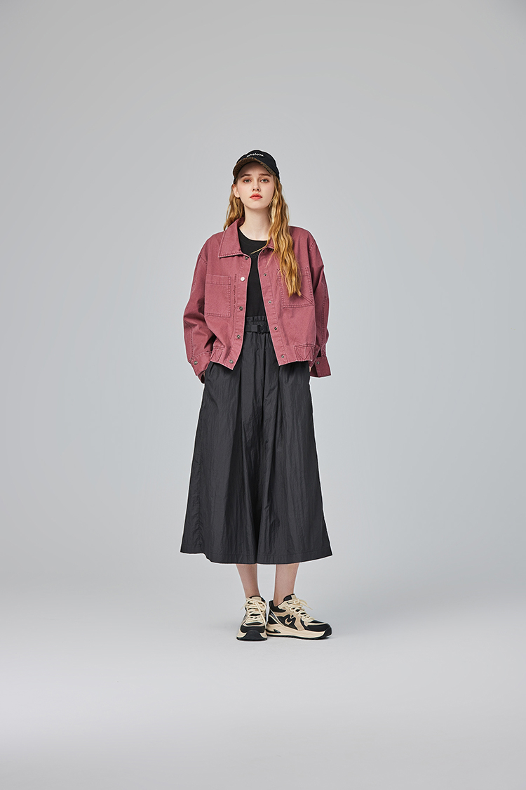 abito異材質拼接連身洋裝