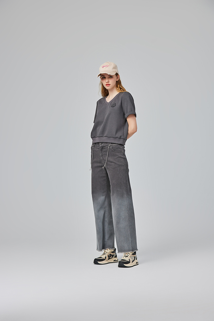 abito休閒棉質V領刺繡套裝