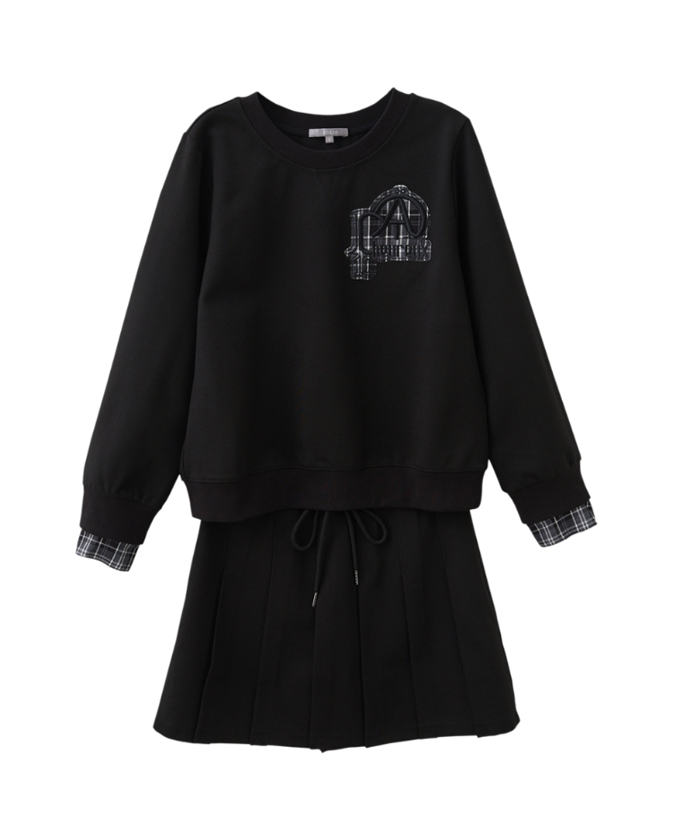 abito學院風百褶套裝