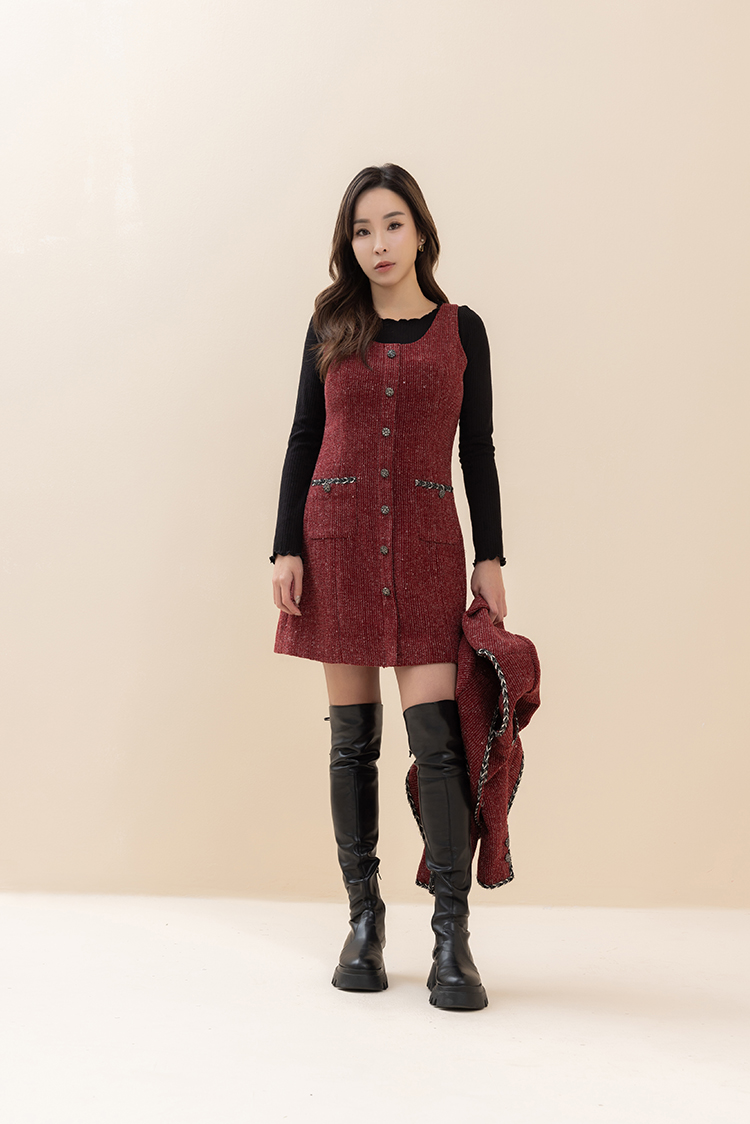 CHANG YU x abito氣質兩件式連身洋裝