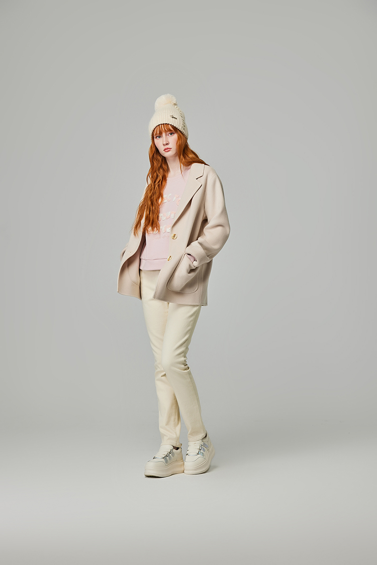 abito簡約質感翻領大衣