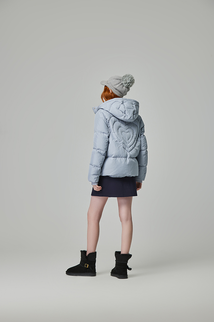 abito愛心羽絨連帽外套