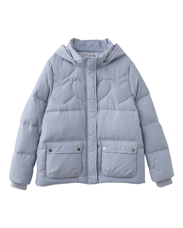 abito愛心羽絨連帽外套