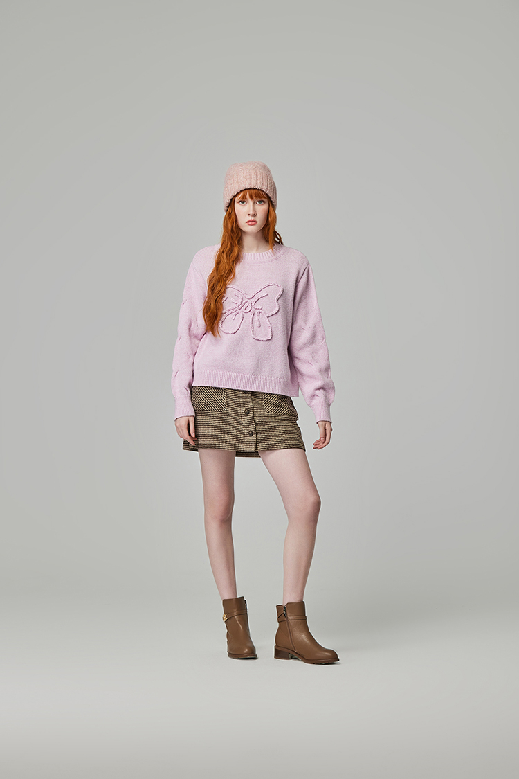 abito立體蝴蝶結針織上衣