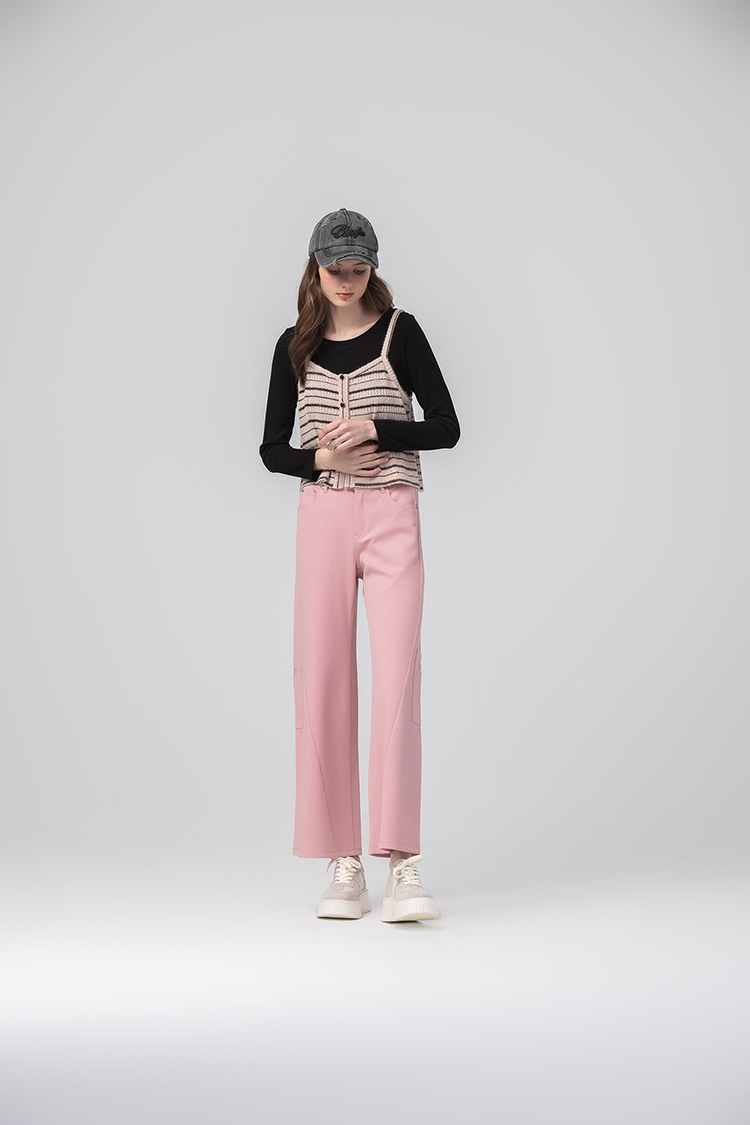 abito工裝口袋造型寬褲