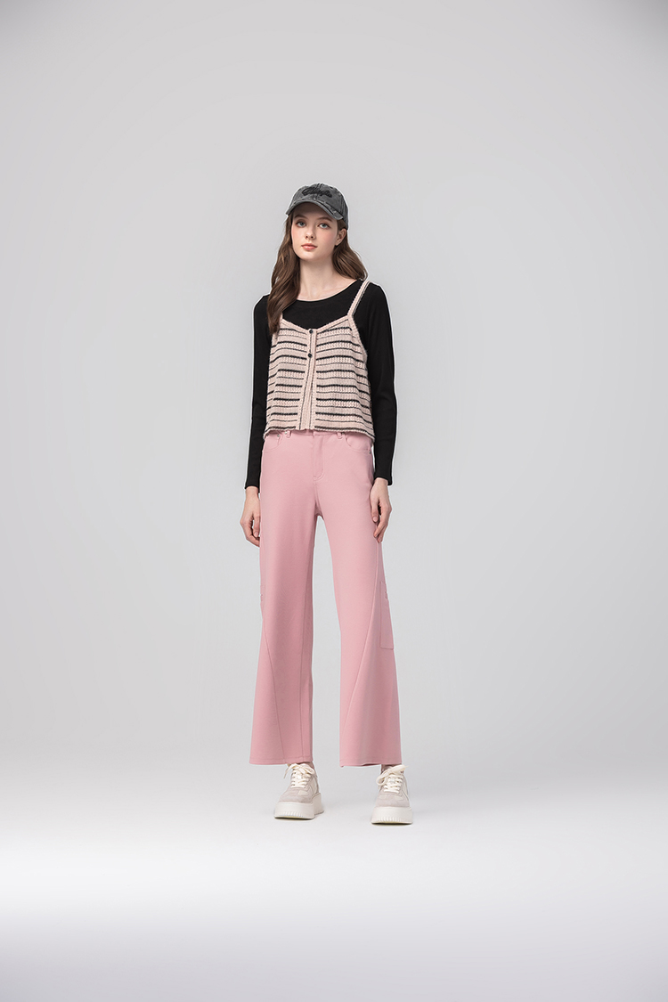 abito工裝口袋造型寬褲