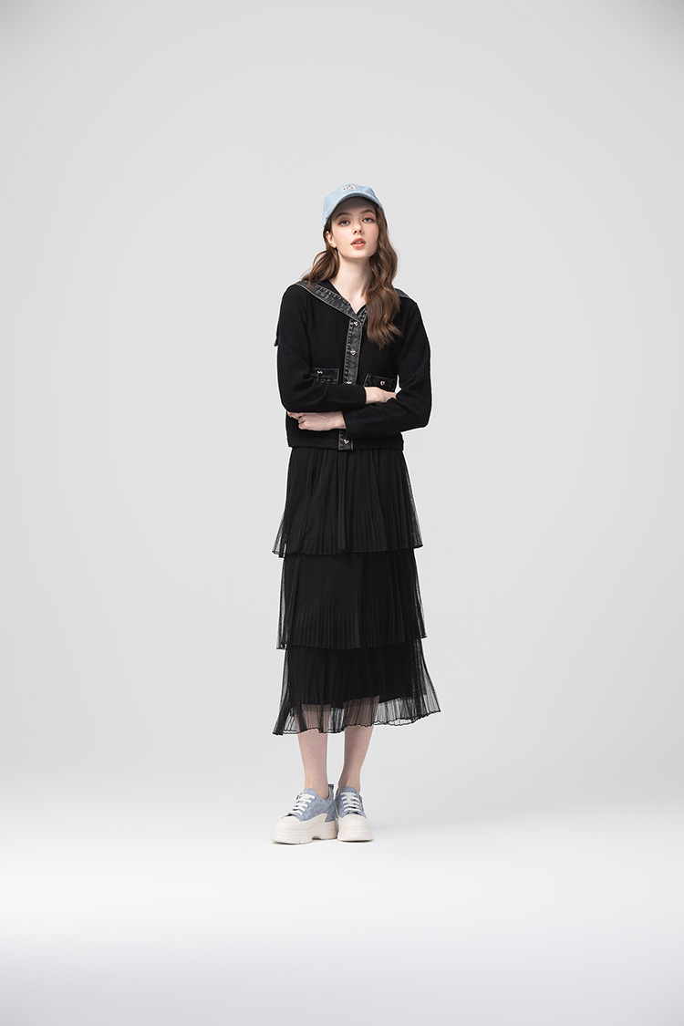 abito氣質網紗長裙