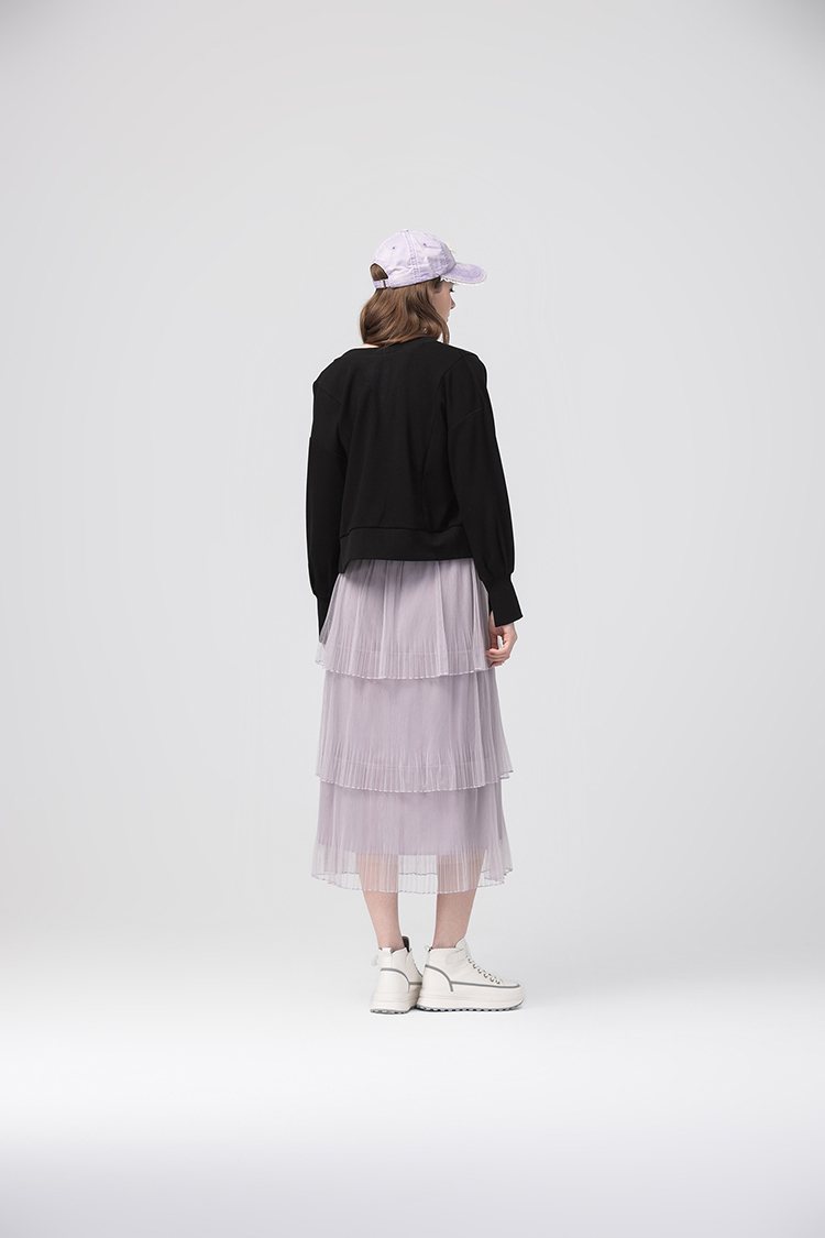 abito棉質布繡圓領外套