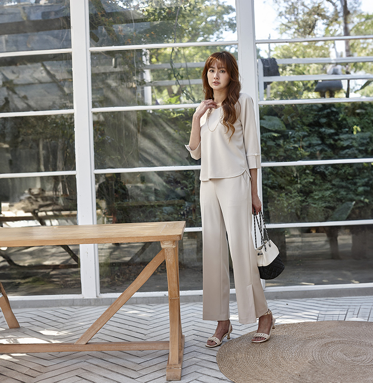 DITA簡約素面七分袖上衣