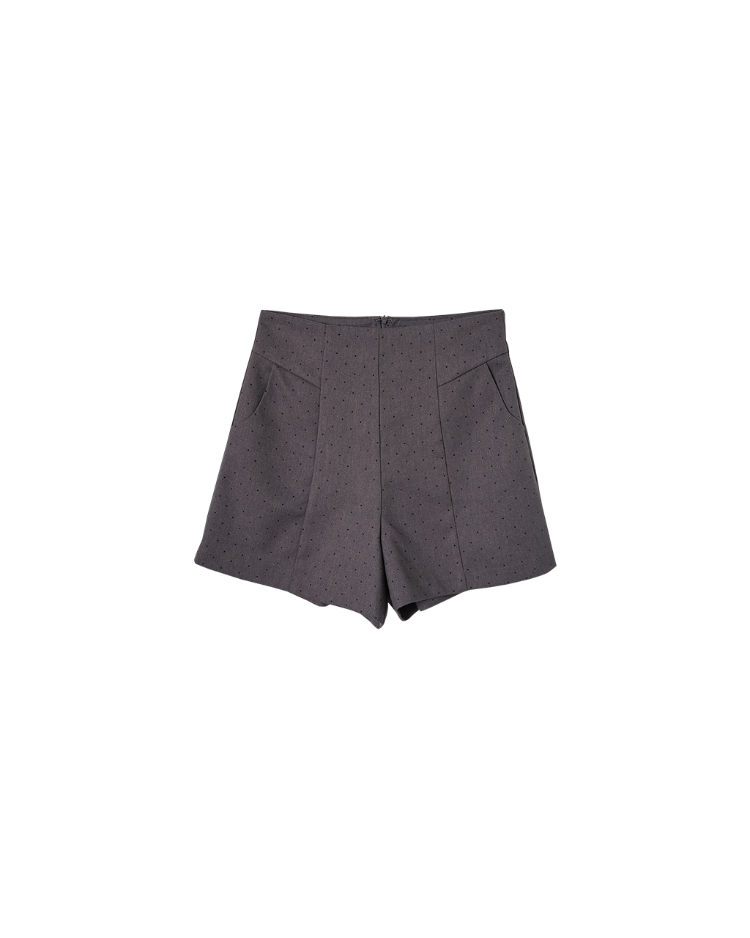 DITA奢華燙鑽切線短褲