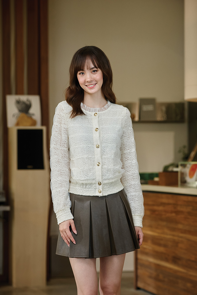 DITA甜美紗感澎澎罩衫