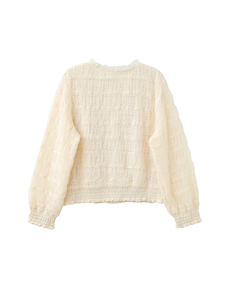 DITA甜美紗感澎澎罩衫