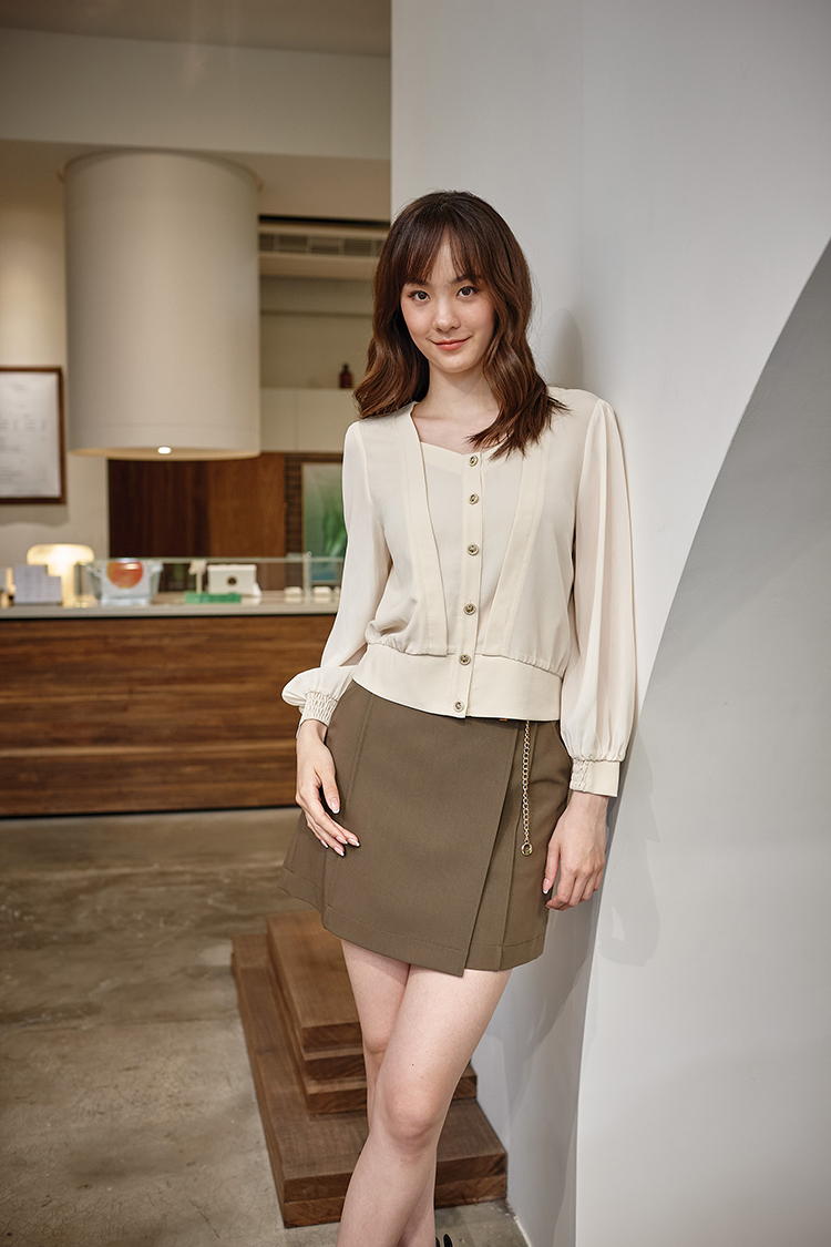 DITA法式氣質方領襯衫