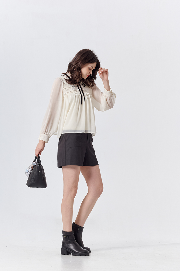 DITA優雅宮廷風透紗上衣