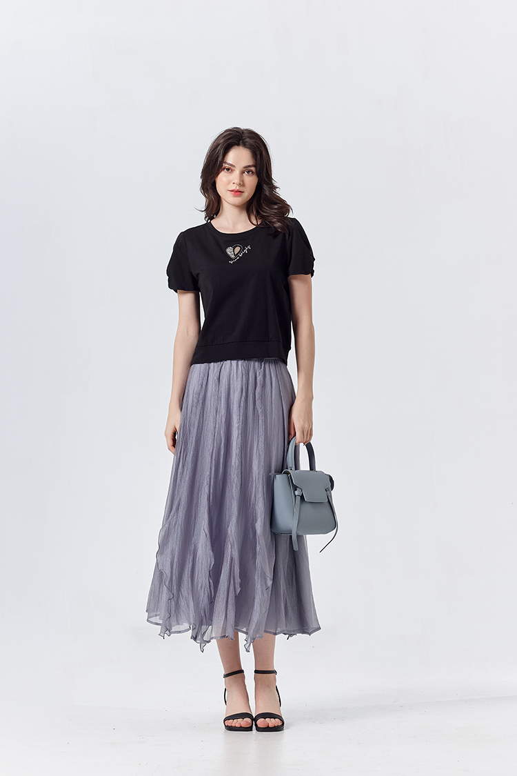 DITA愛心簍空造型T-shirt