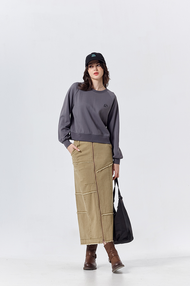 DITA拉克蘭剪接印花上衣