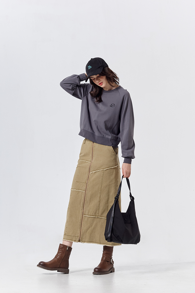 DITA拉克蘭剪接印花上衣