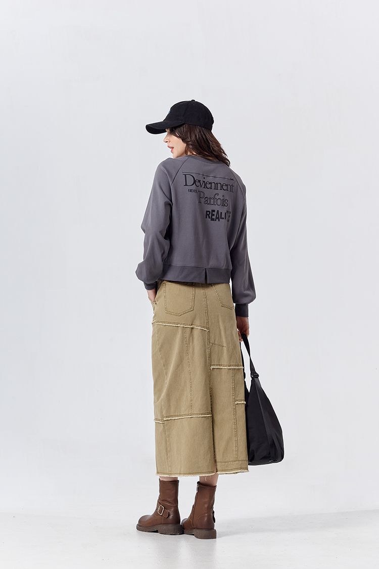 DITA拉克蘭剪接印花上衣