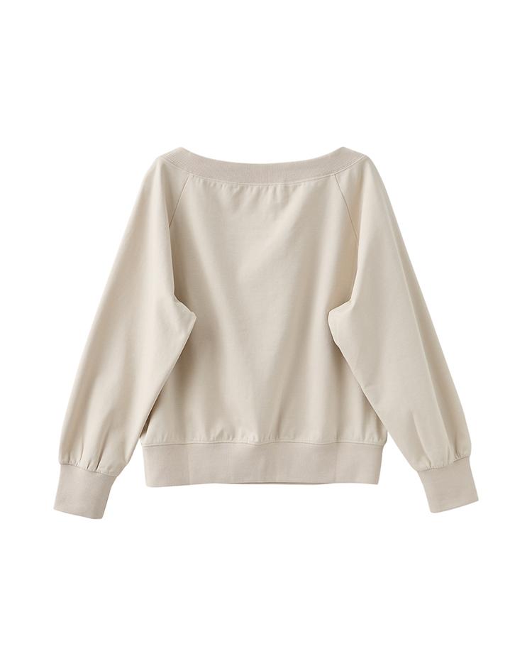 DITA蝴蝶印花寬領上衣