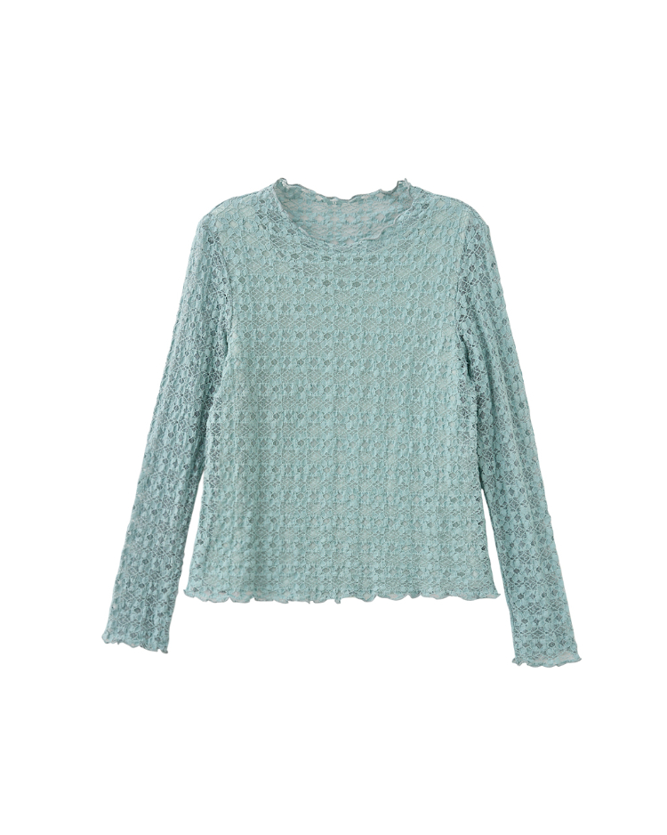 DITA甜美蕾絲修身內搭上衣(附背心)