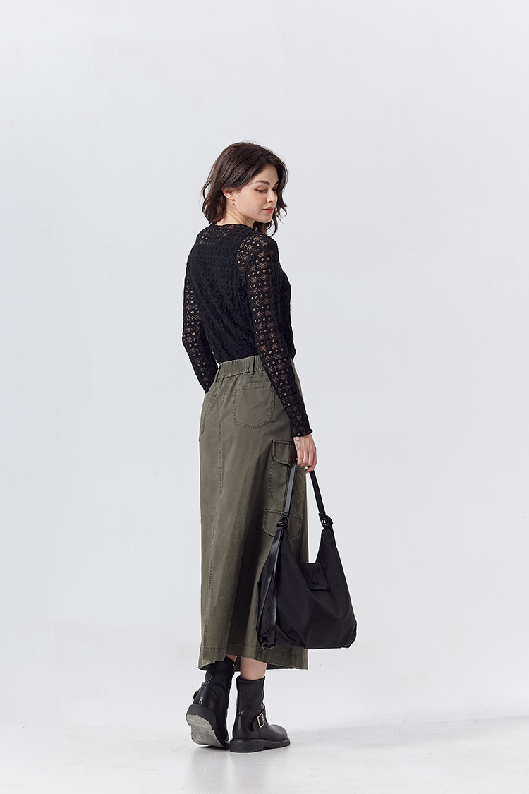 DITA甜美蕾絲修身內搭上衣(附背心)