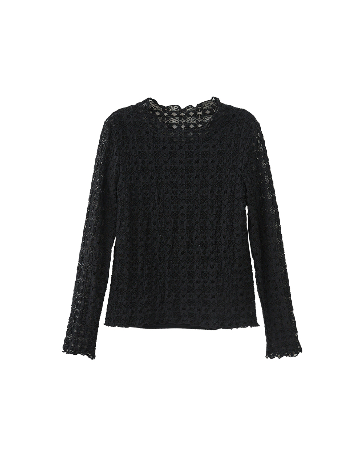 DITA甜美蕾絲修身內搭上衣(附背心)