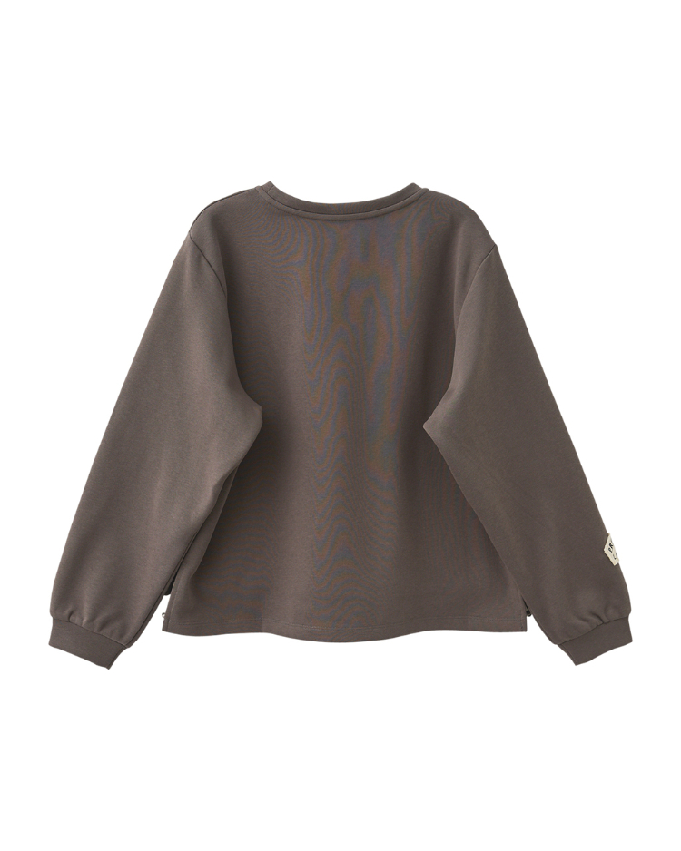 DITA運動風休閒貼布繡大學T