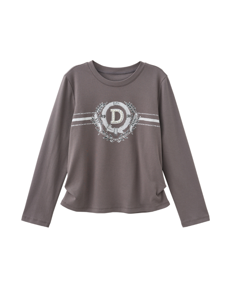 DITA月桂珍珠印花上衣