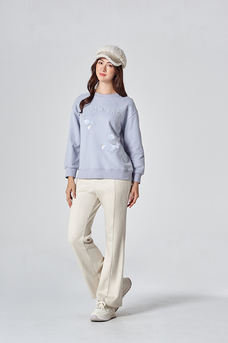 DITA日系繡花寬版上衣