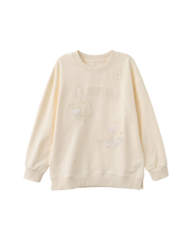 DITA日系繡花寬版上衣