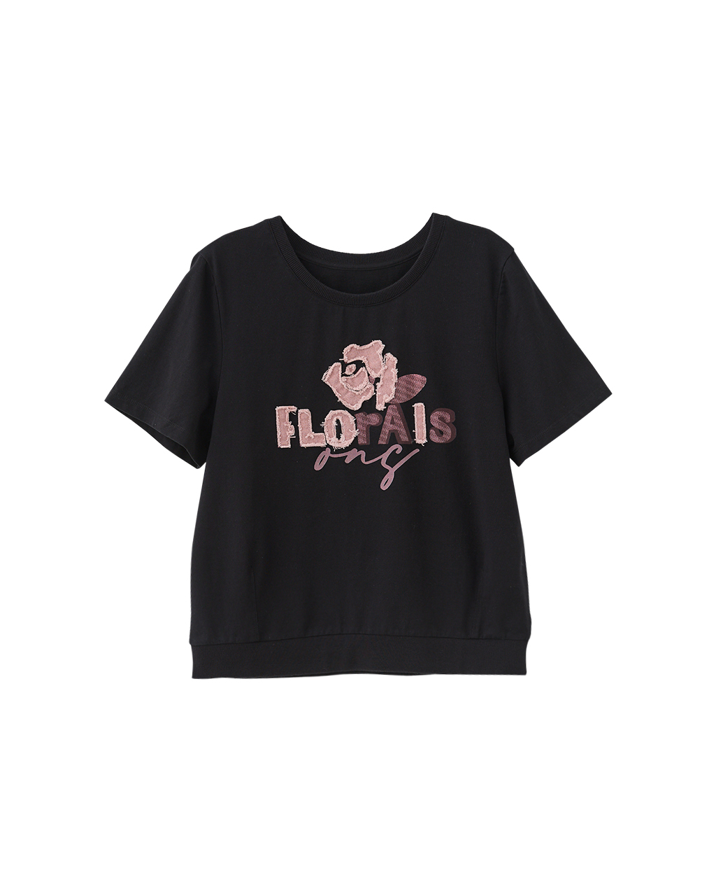 DITA個性水洗玫瑰T-shirt