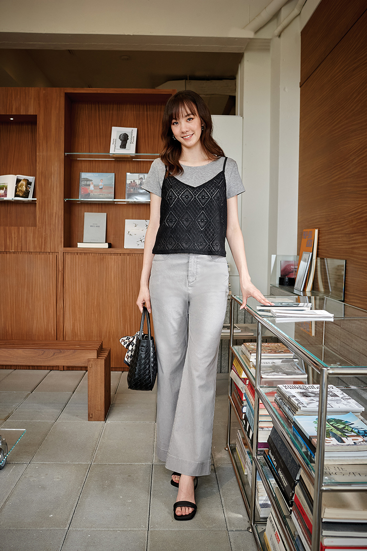 DITA修身小喇叭長褲