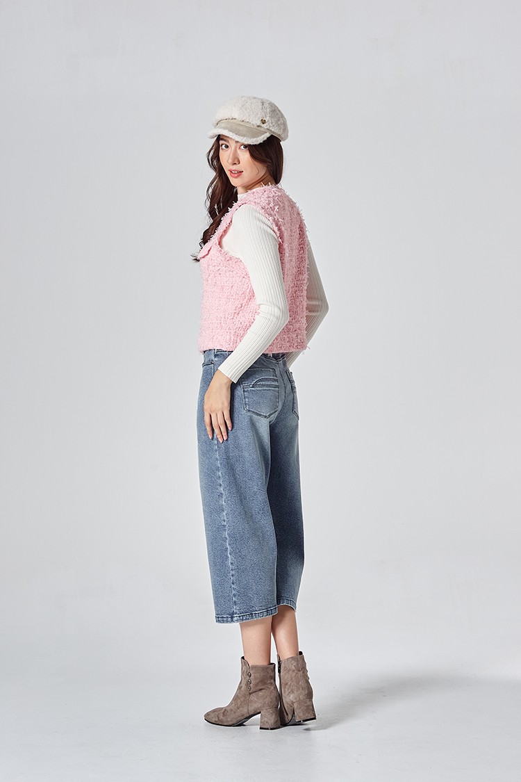 DITA個性七分牛仔寬褲