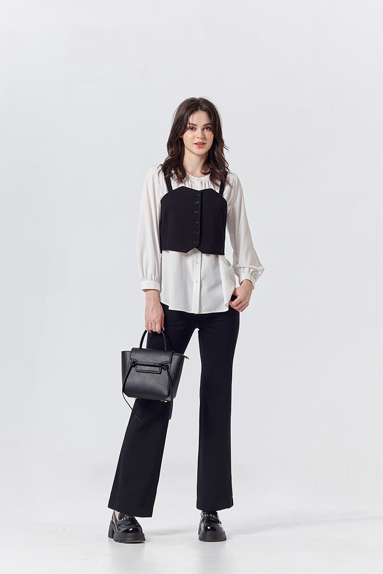 DITA氣質修身小喇叭褲