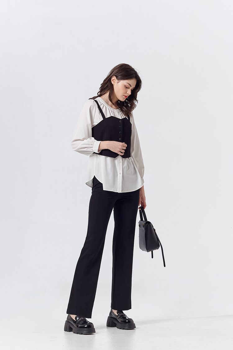 DITA氣質修身小喇叭褲