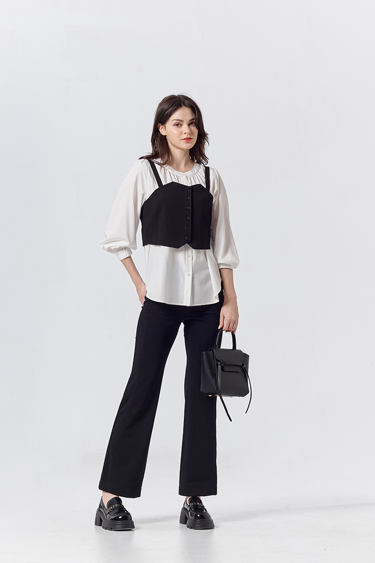 DITA氣質修身小喇叭褲