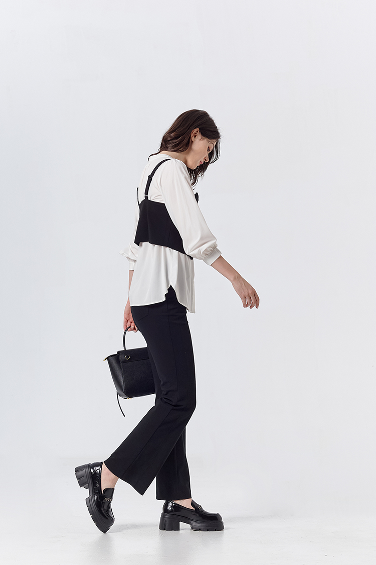 DITA氣質修身小喇叭褲