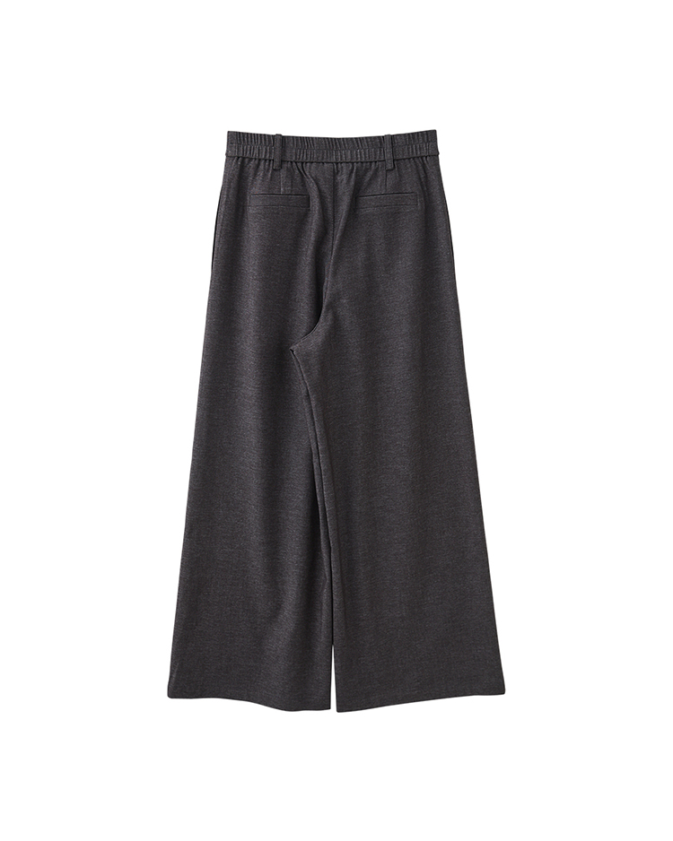 DITA質感花灰西裝寬褲